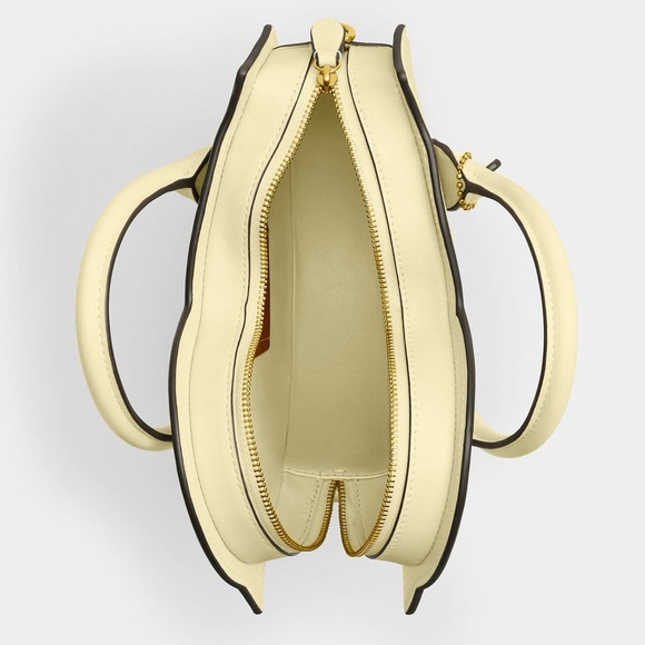 Coach Glovetanned Leather Top Handle Crossbody Bag Chick Chicken CAM58 Moonlight - Picture 5 of 16